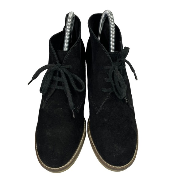 J. Crew Macalister High Heel Suede Ankle Booties Womens Black Size 9 - Picture 5 of 11